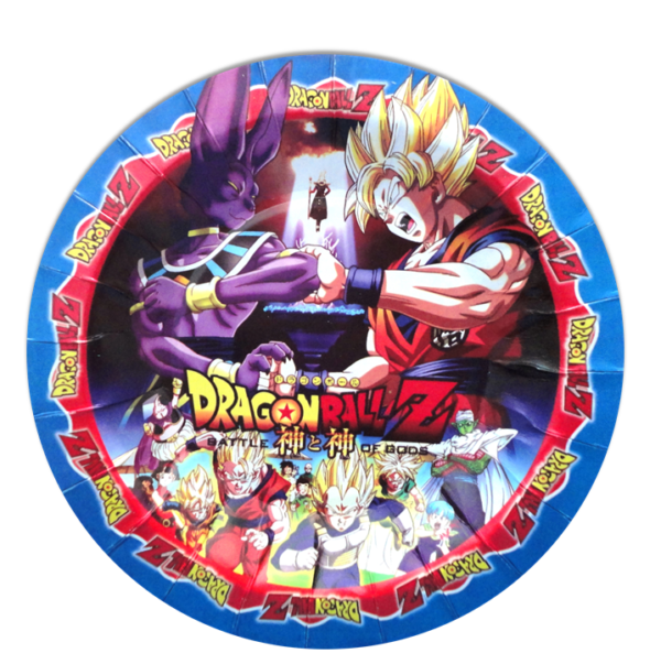 Plato Pastelero Dragon ball 10 pzas