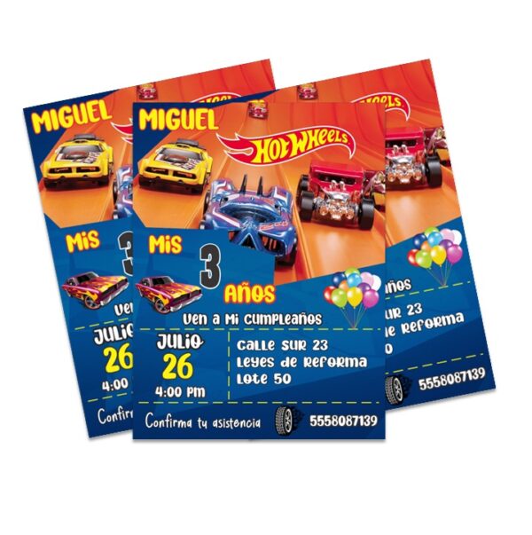 INVITACION Hot Wheels