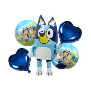 set globos metalicos bluey