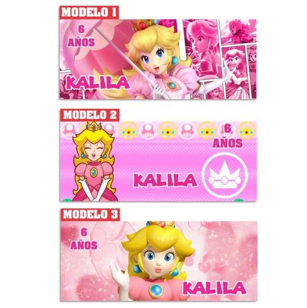 cilindro personalizado princesa peach