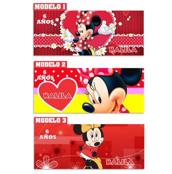 cilindro personalizado minnie mouse roja