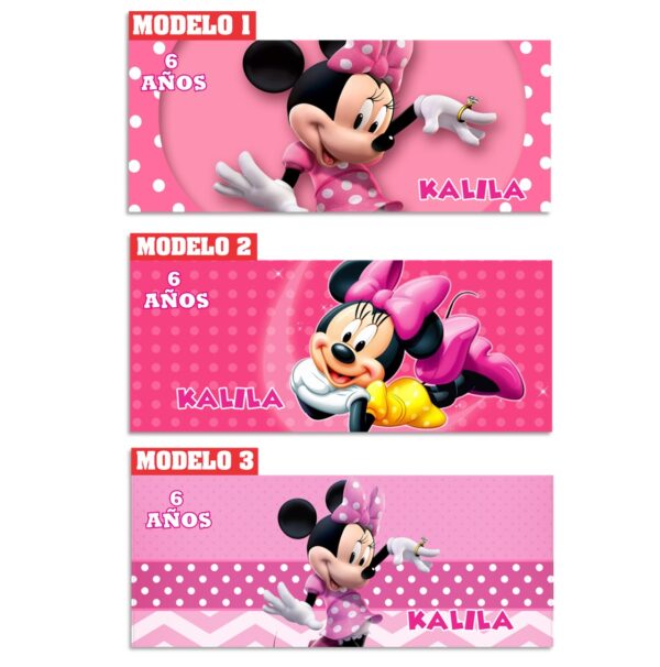 cilindro personalizado minnie mouse rosa