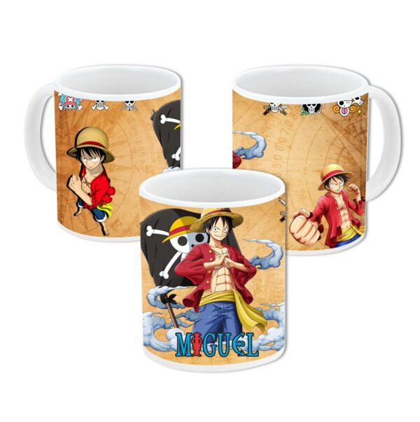 taza de ceramica one piece personalizada