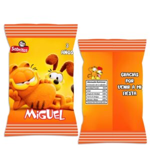 chip bag personalizadas garfield