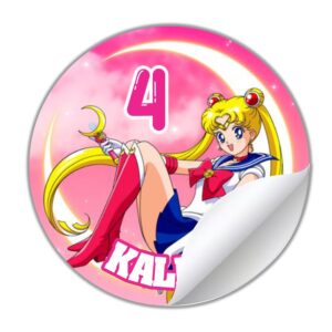 etiquetas redondas personalizadas 5cm sailor moon