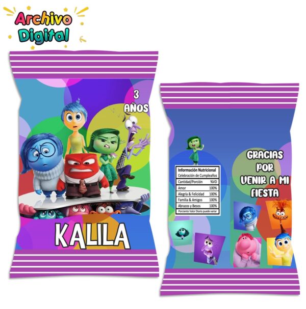 articulo de fiesta chip bag personalizada intenamente