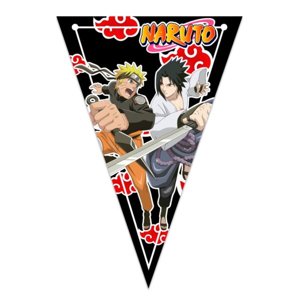 letrero banderin felicidades NARUTO