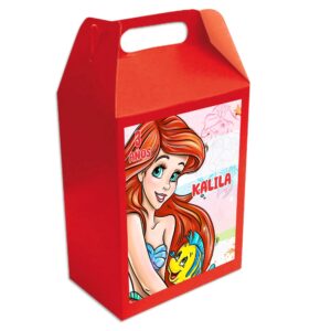 caja dulcera personalizada ariel sirenita