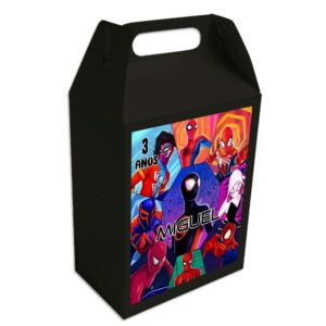 caja dulcera personalizada spiderman multiverso