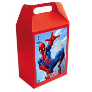 caja dulcera personalizada spiderman