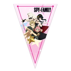 letrero banderin felicidades spy x family