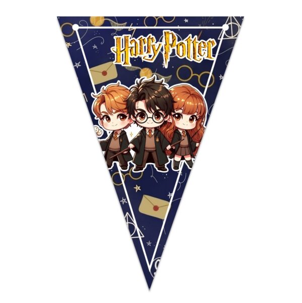 letrero banderin felicidades harry potter