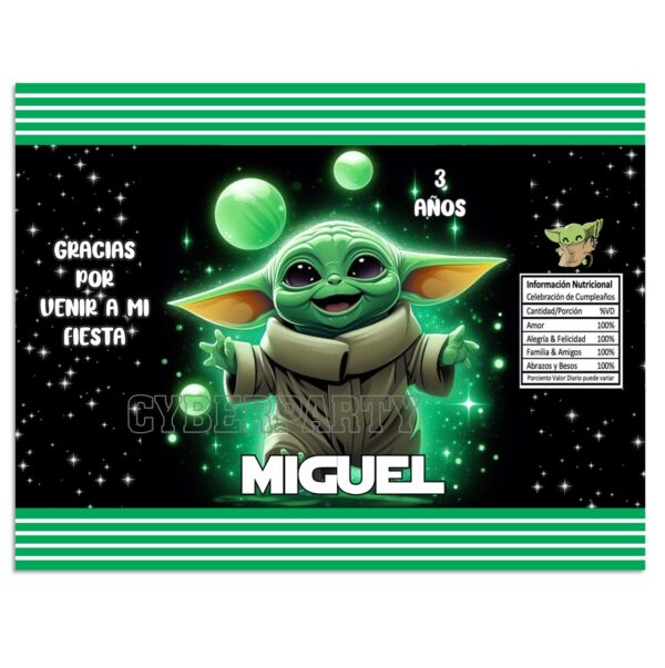 chip bag dulceros personalizado baby yoda