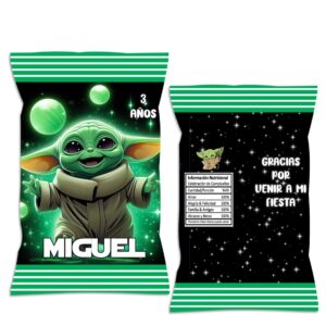 chip bag dulceros personalizado baby yoda