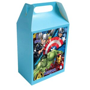 Caja dulcera personalizada avengers