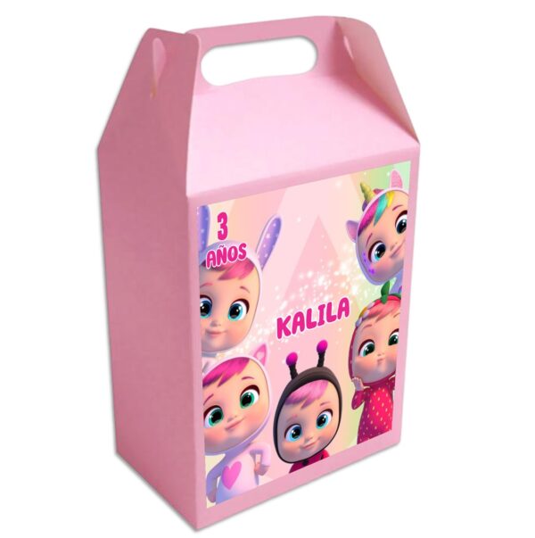 Caja dulcera personalizada bebe llorones