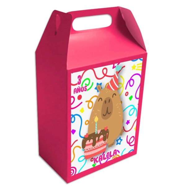 Caja dulcera personalizada capibara