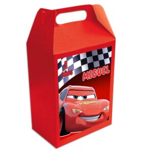 Caja dulcera personalizada cars