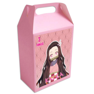 Caja dulcera personalizada demon slayer nesuko