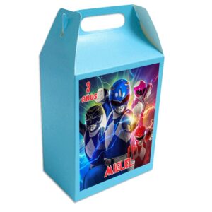 caja dulcera personalizada POWER RANGERS