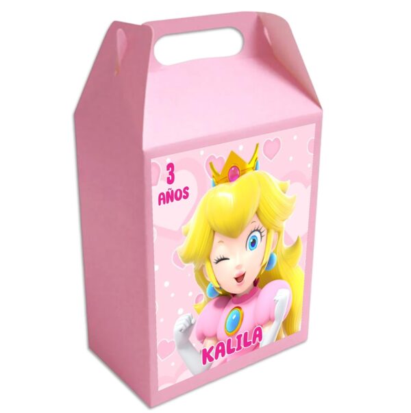 CAJA DULCERA PERSONALIZADA princesa peach