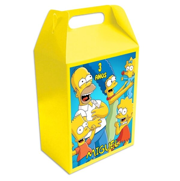 CAJA DULCERA PERSONALIZADA Los Simpson