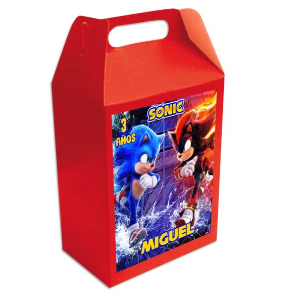 caja dulcera personalizada sonic 3