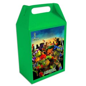 Caja dulcera personalizada tortugas ninja