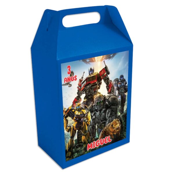 CAJA DULCERA PERSONALIZADA Transformers