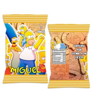 chip bag dulceras personalizada Los Simpson