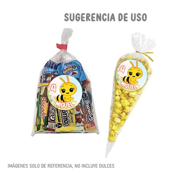 ETIQUETAS REDONDAS Abejita Chiquitita