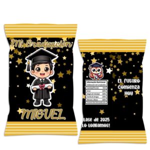 chip bag dulceras personalizadas Graduacion niño