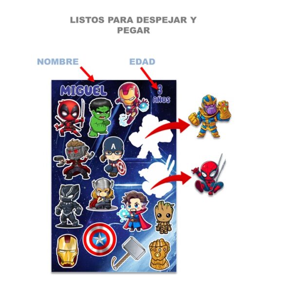 Stickers Personalizados Avengers