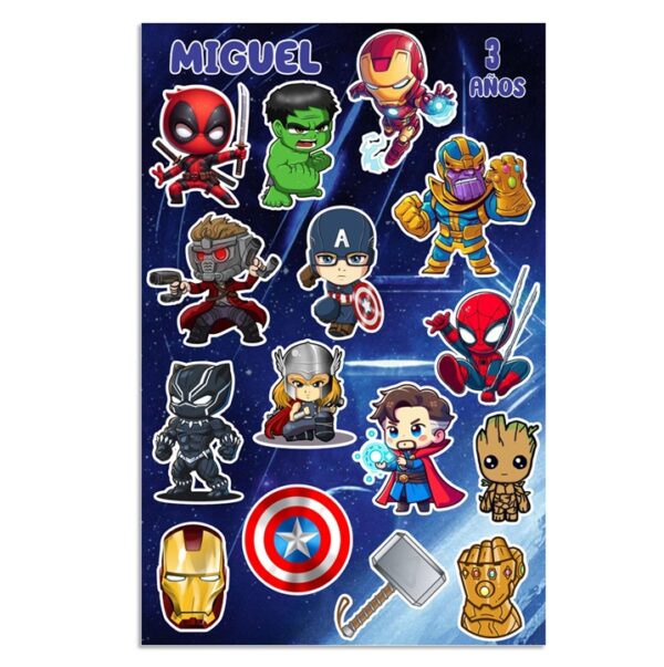 Stickers Personalizados Avengers
