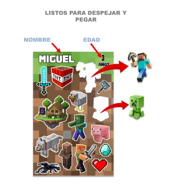 Stickers Personalizados Minecraft
