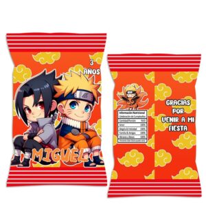 chip bag dulceras personalizadas naruto