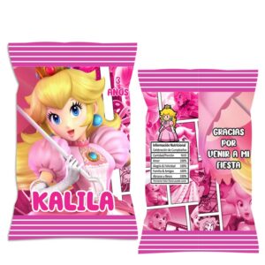 chip bag dulceras personalizadas Princesa Peach