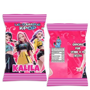 CHIP BAG DULCEROS personalizadas Guerreras K Pop Demon Hunters