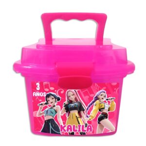 lonchera de plastico dulcera personalizadas Guerreras K Pop Demon Hunters