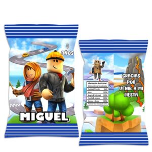 chip bag dulceros personalizado roblox