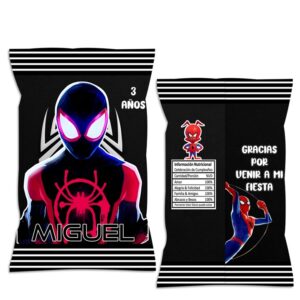 Chip Bag DULCERAS Spiderman Multiverso Personalizada