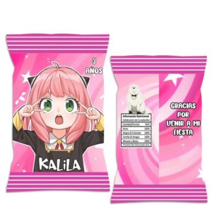 CHIP BAG DULCERAS SPY X FAMILY PERSONALIZADAS