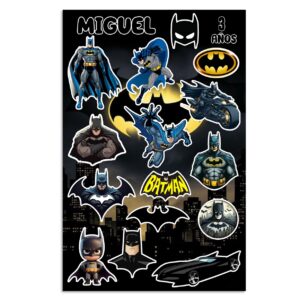 Planillas De Stickers Personalizados Para Fiesta batman