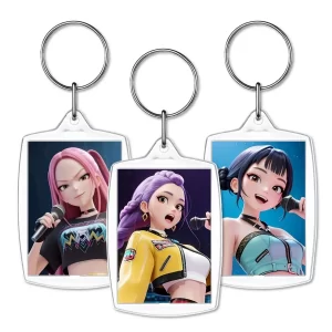 llavero de acrilico personalizado recuerdo fiesta guerreras k pop