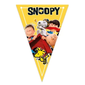 Banderín Felicidades Snoopy Decoración para Fiesta