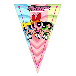 LETRERO BANDERIN DECORATIVO FIESTA Las chicas superpoderosas