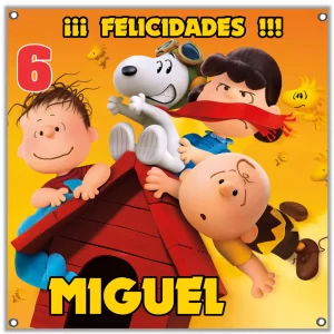 lona decorativa impresa 1x1 Snoopy