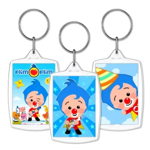llavero personalizado acrilico recuerdo personaje plim plim